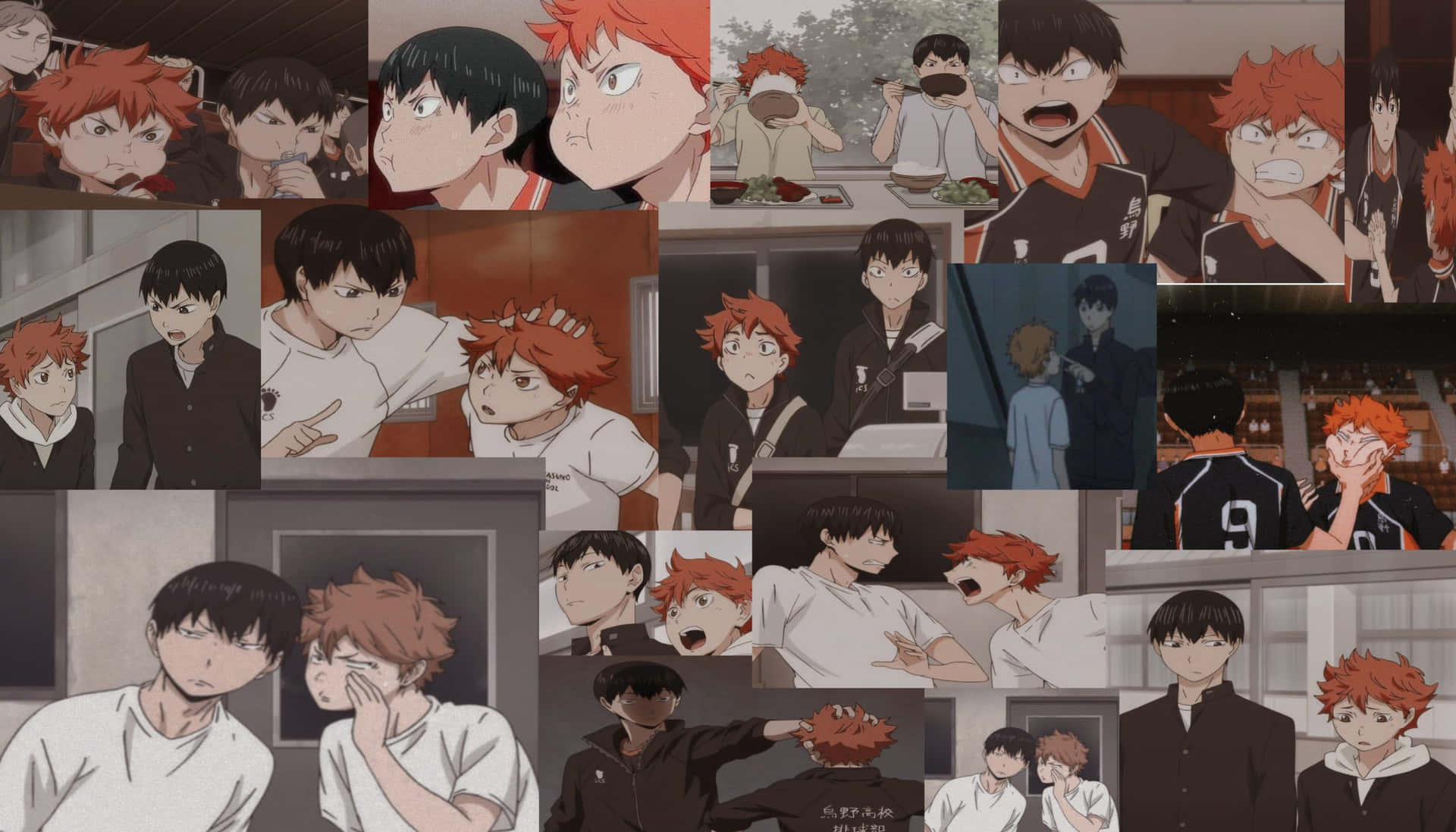 Enjoy The Splendor Of A Colorful Haikyuu Aesthetic With This Beautiful Desktop Wallpaper. Background