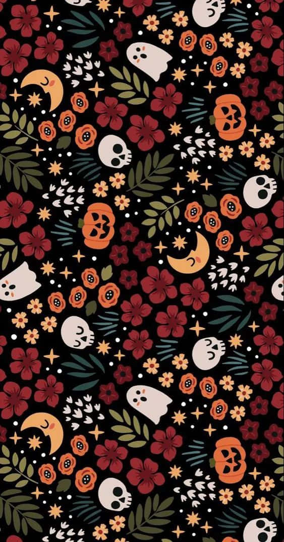 Enjoy The Spooky Holiday Season With This Fall Halloween Iphone Wallpaper Background