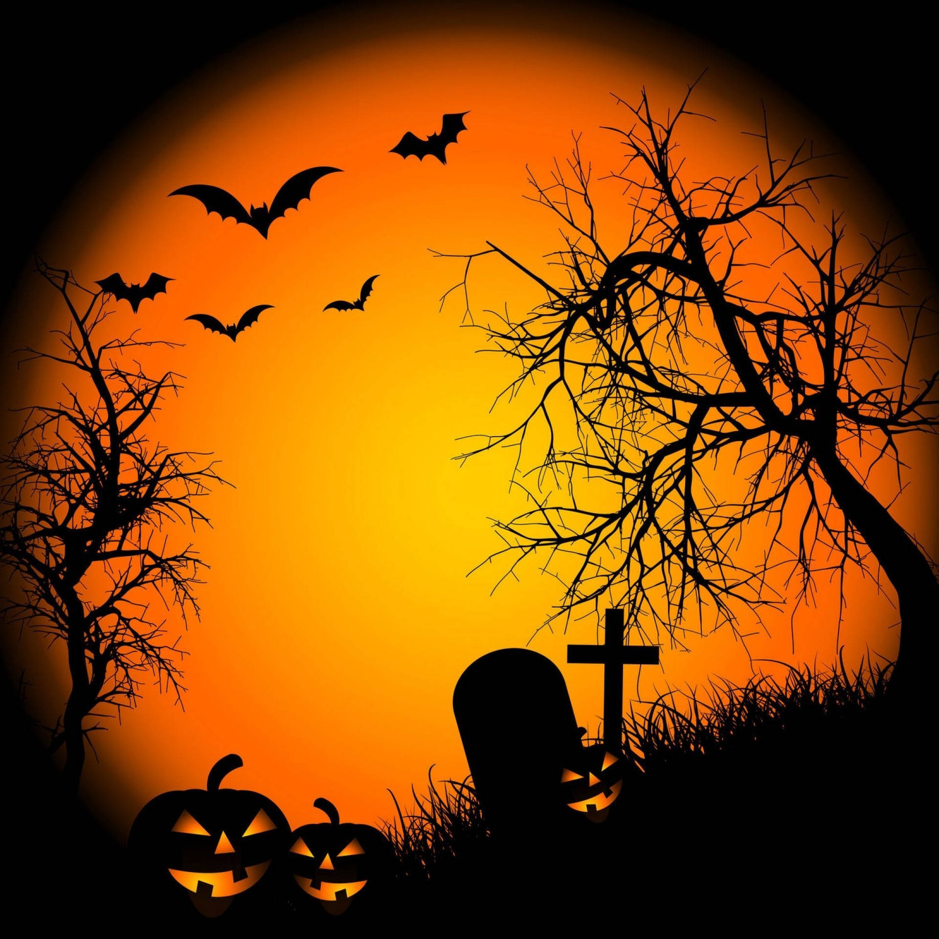 Enjoy The Spooky Season With This Halloween Ipad Wallpaper! Background