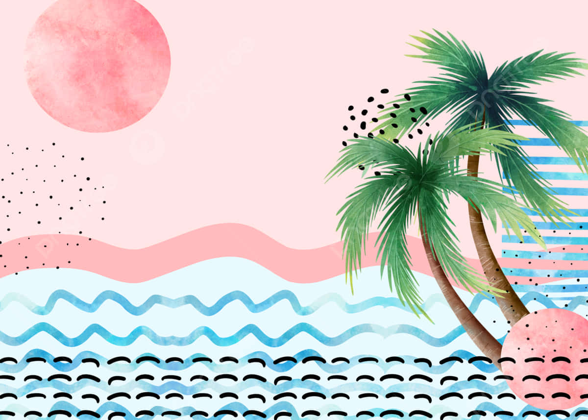 Enjoy The Summer In Style With A Pop Of Pink Background