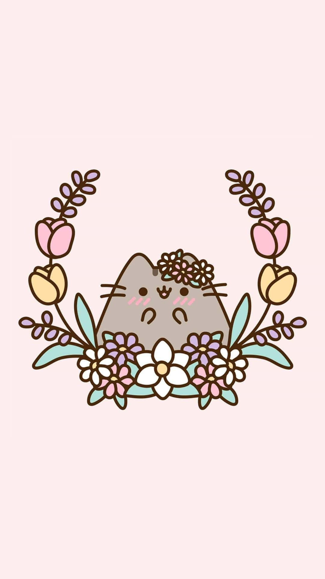 Enjoy The Sweet Life With Pusheen Kawaii Background