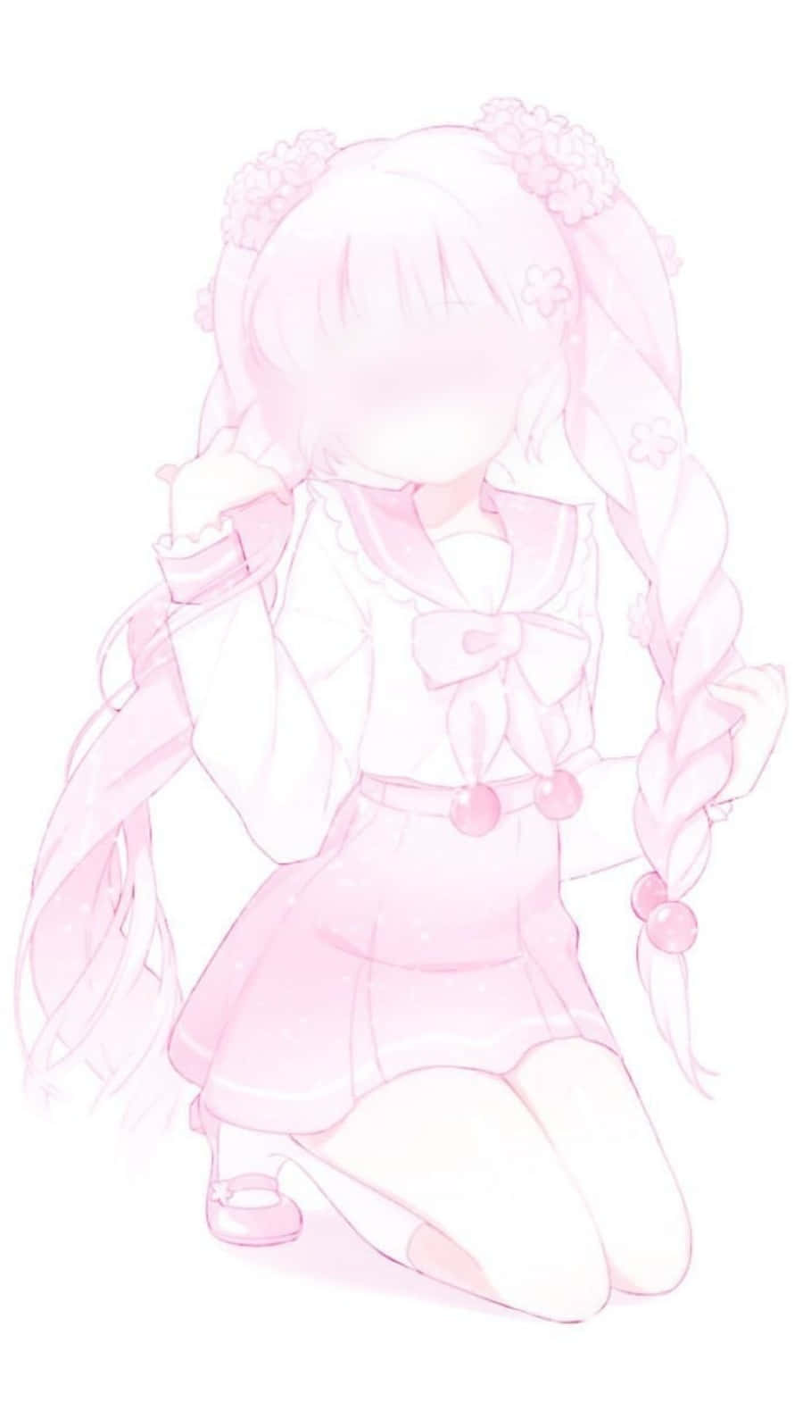 Enjoy The Sweetness Of Aesthetic Pink Kawaii Background