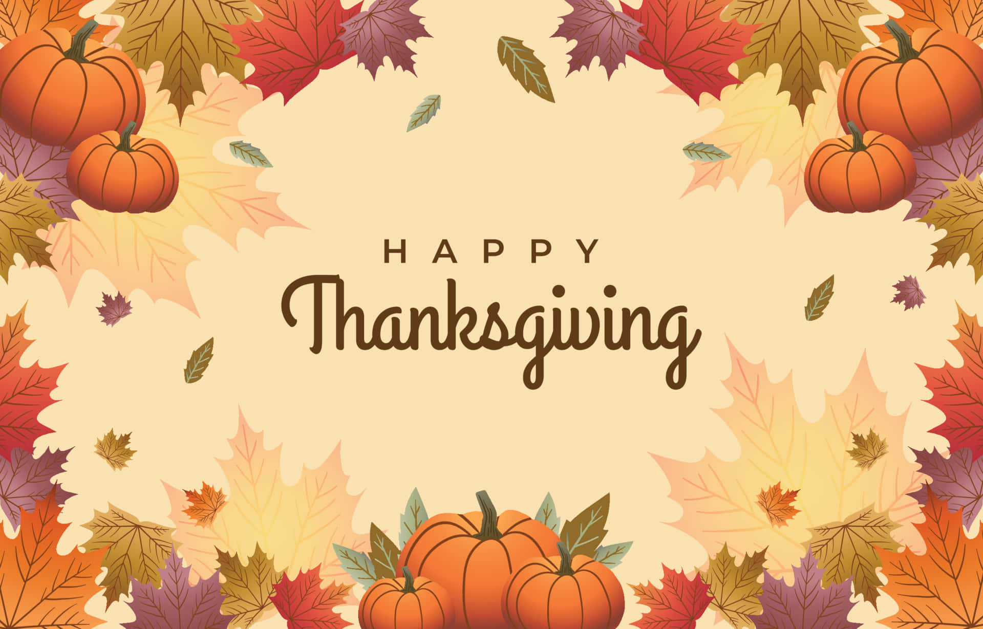 Enjoy The Thanksgiving Holiday Background