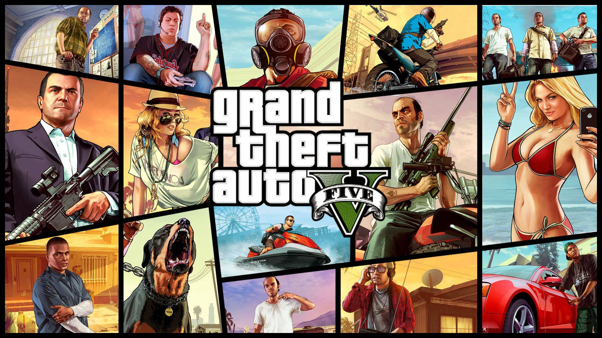 Enjoy The Thrills Of Grand Theft Auto V While Getting A Cool Look Background