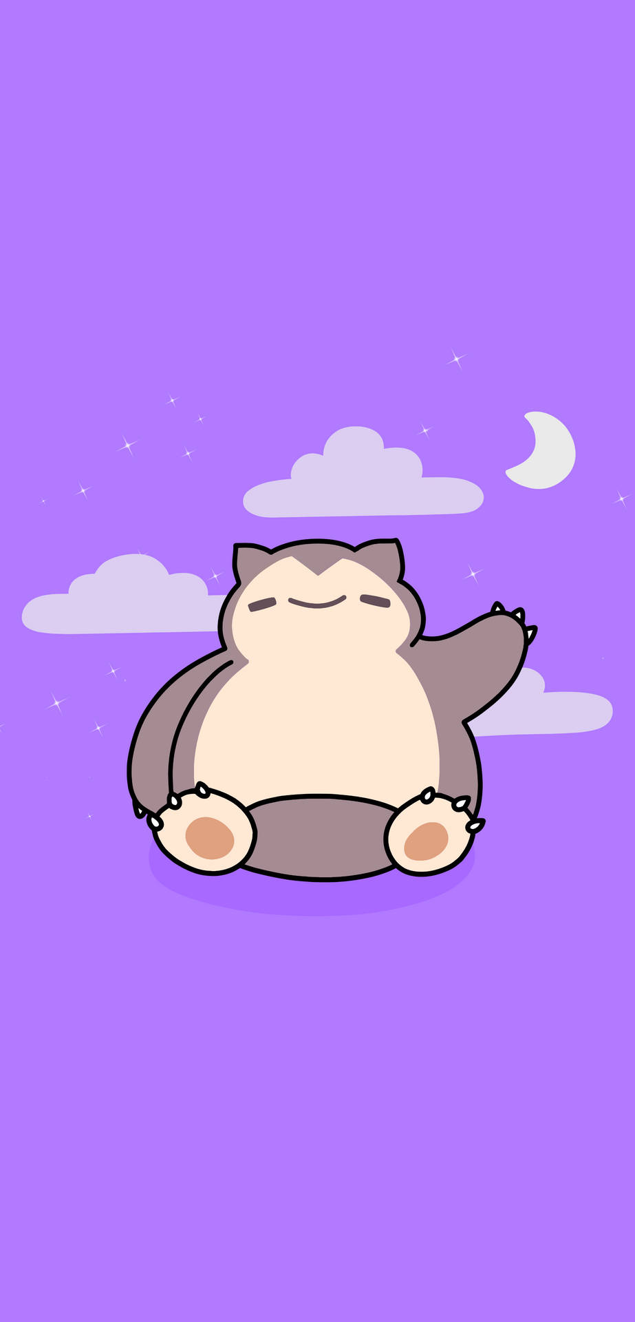 Enjoy The Tranquil Scenery With The Cute And Cuddly Snorlax Background