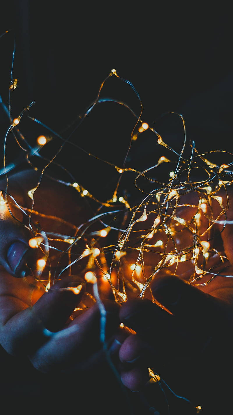 Enjoy The Twinkling Of Fairy Lights To Create A Magical Aesthetic Background