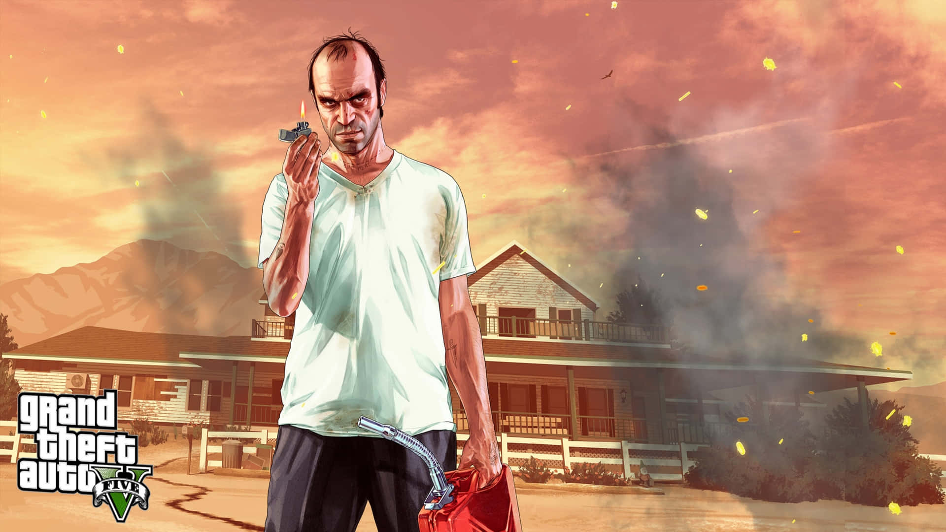 Enjoy The Ultimate Gaming Experience Of Gta V In 2560x1440 Resolution.