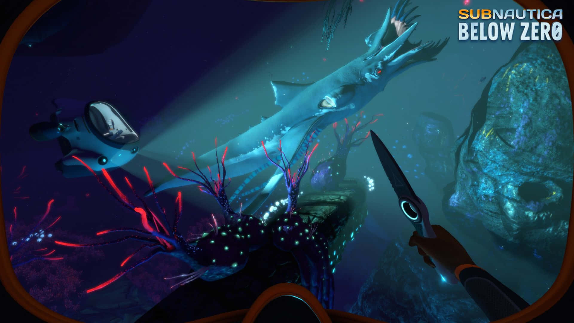 Enjoy The Underwater Beauty Of Subnautica 4k Background