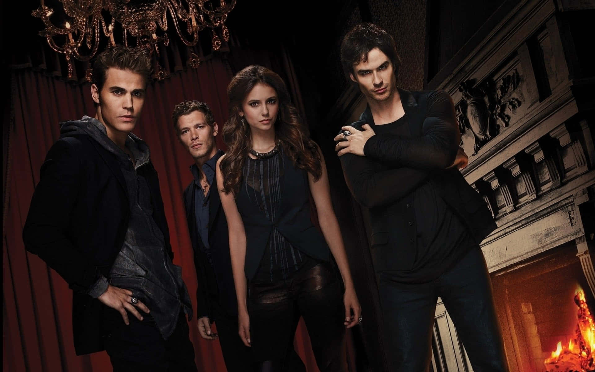 Enjoy The Vampire Diaries On Your Iphone Background