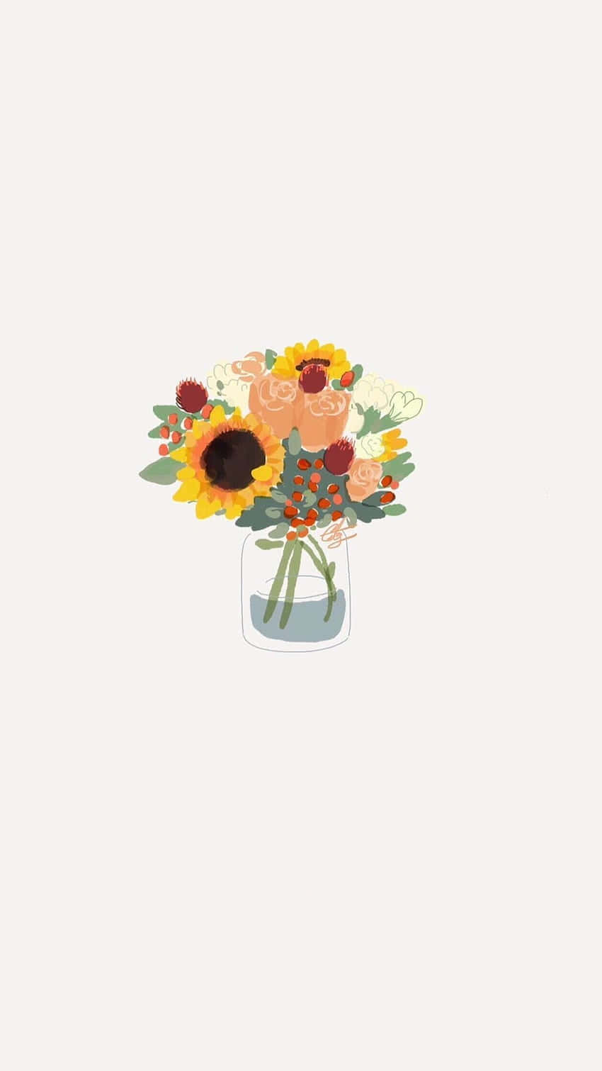 Enjoy The Vibrant Beauty Of A Summery Sunflower Background