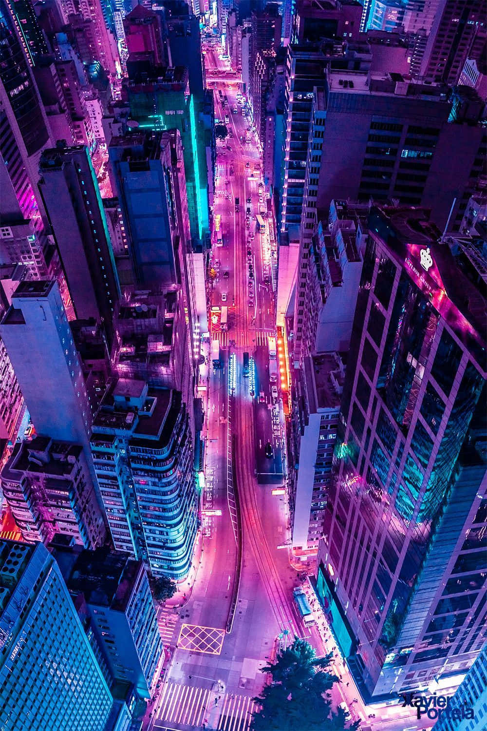 Enjoy The Vibrant Colors Of The Neon Aesthetic Phone Background