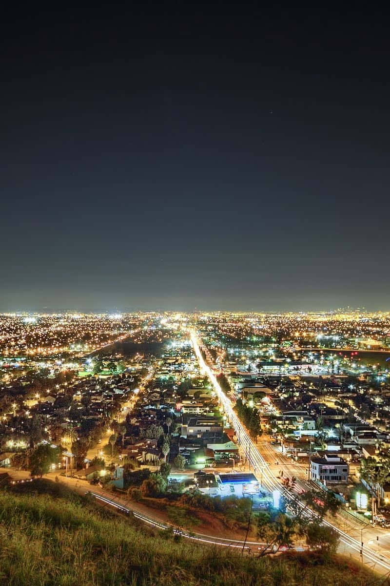 Enjoy The View Of Los Angeles From Your Iphone Background