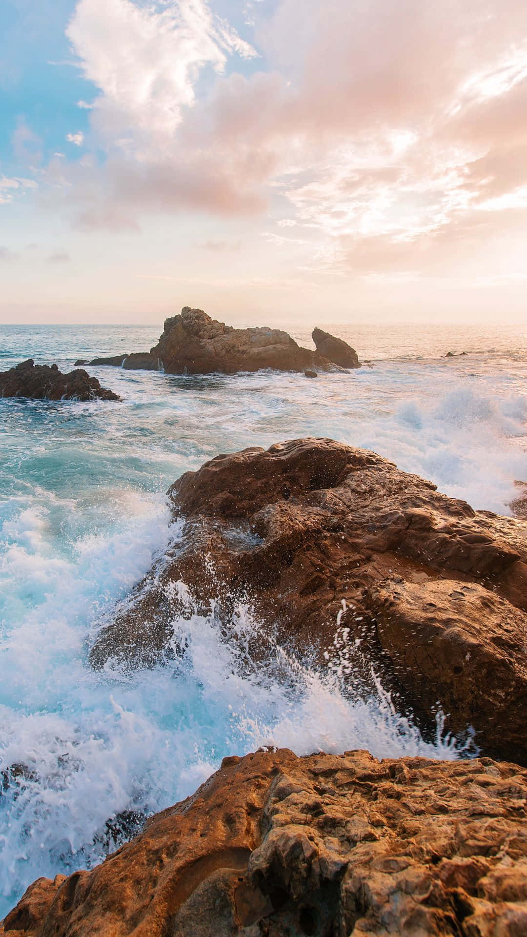 Enjoy The View While Walking Along The Hi Res Beach Background