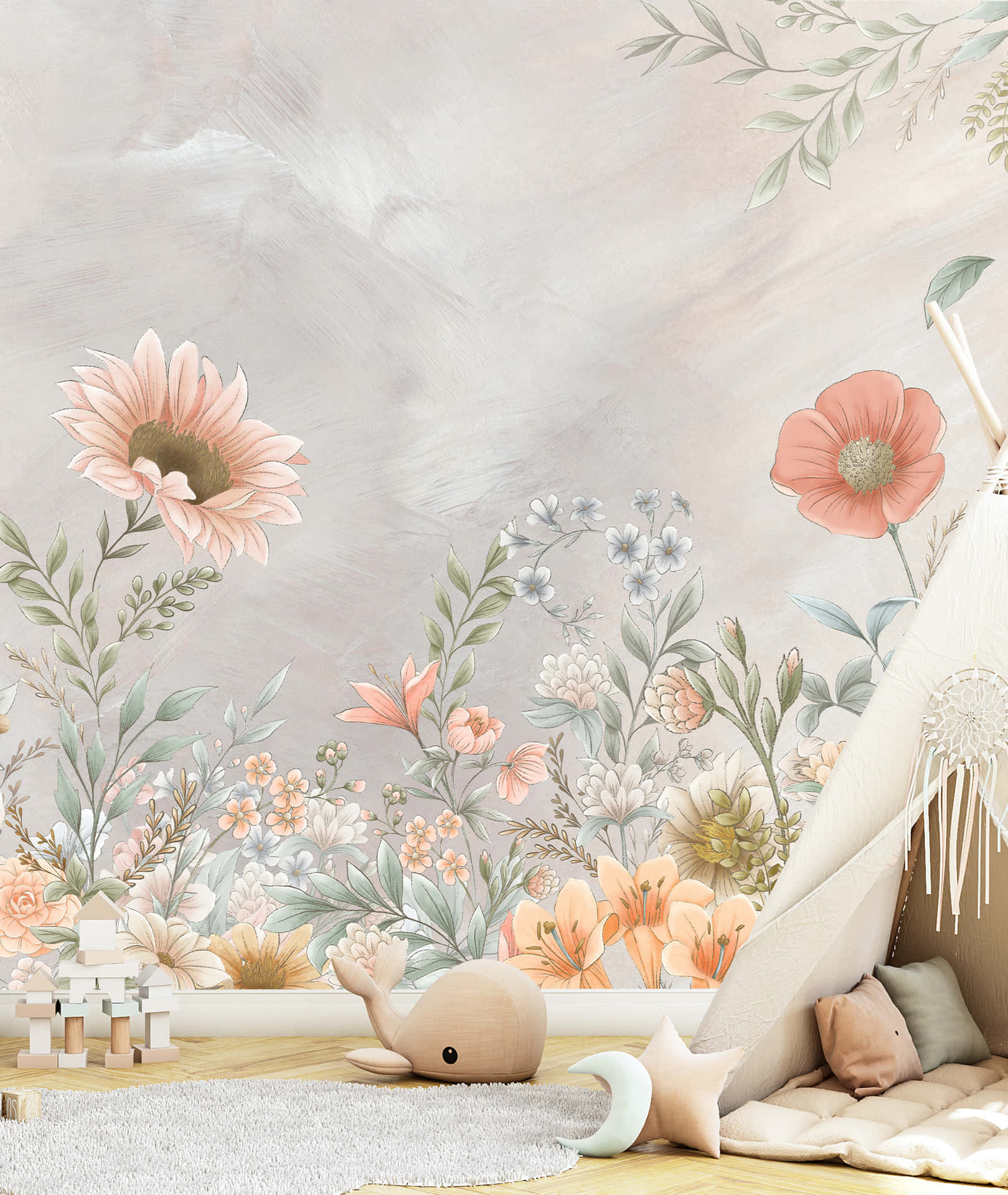 Enjoy The Vintage Charm Of The Lovely Peach Background