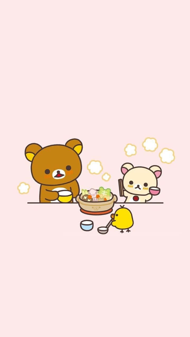 Enjoy The Warmth Of Summer With Kawaii Rilakkuma Background