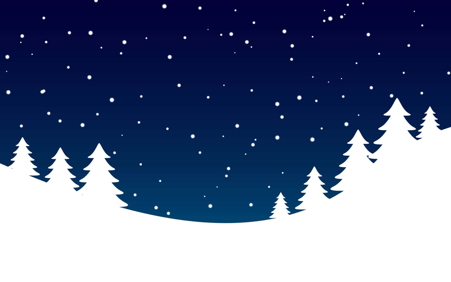 Enjoy The Winter Season With A Minimalistic Approach Background