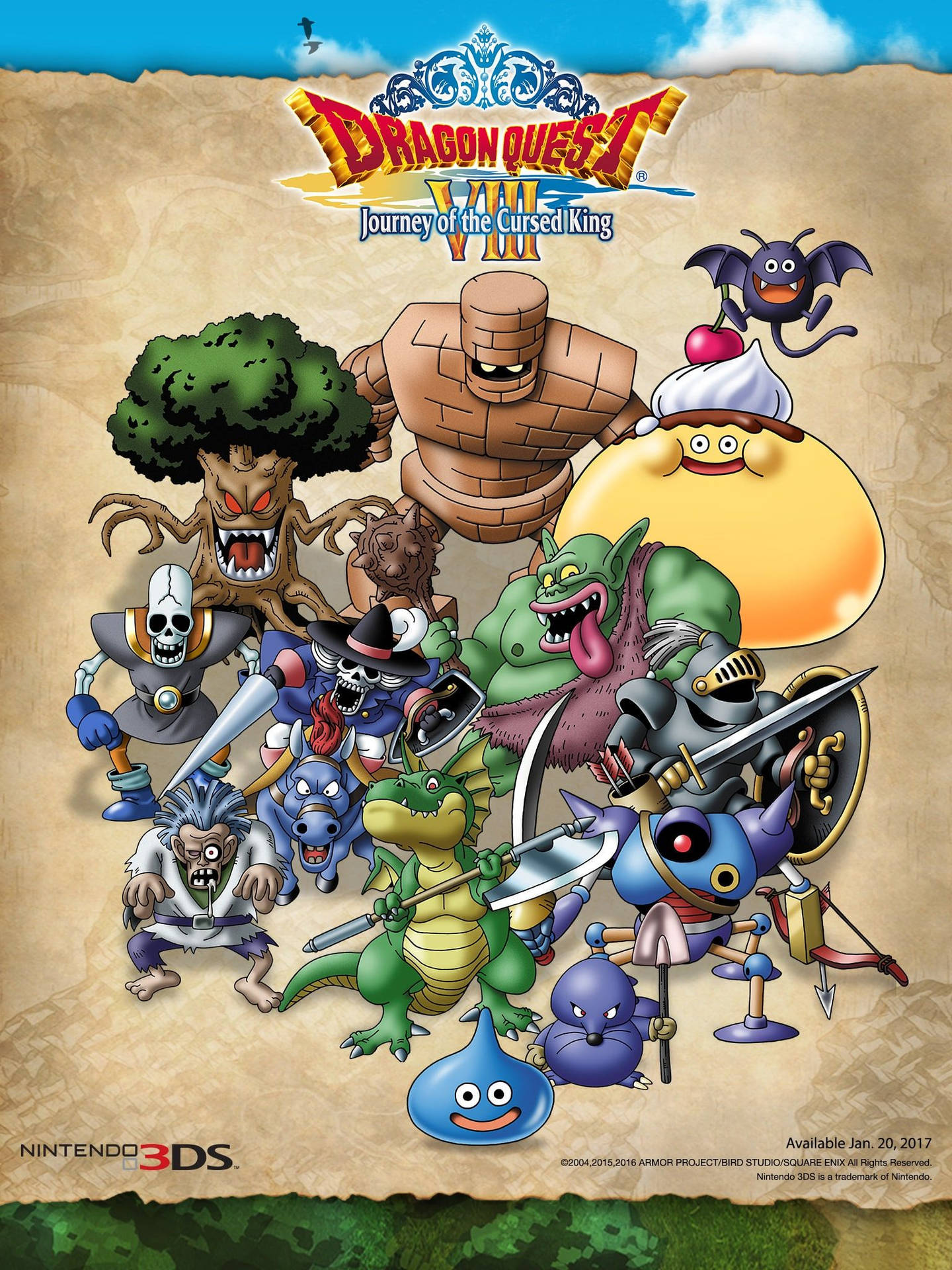 Enjoy The World Of Dragon Quest In Your Iphone. Background