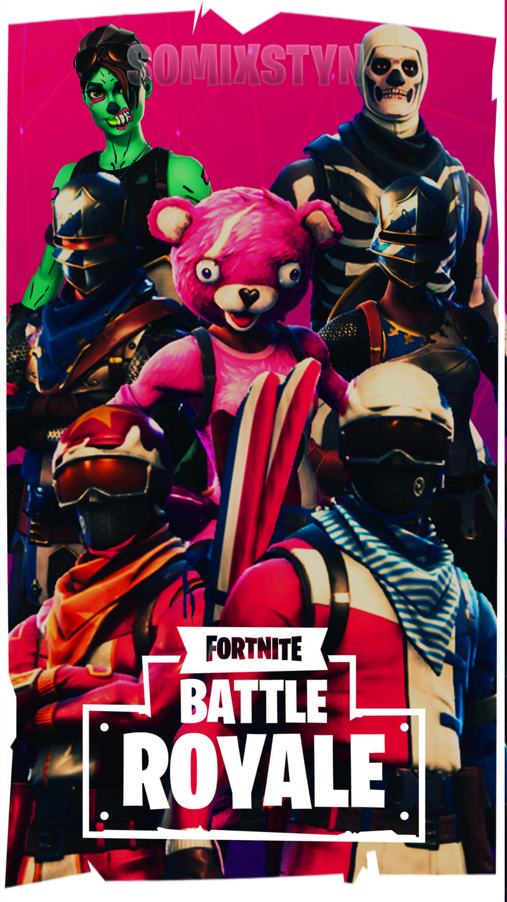 Enjoy The World Of Fortnite On Your Iphone Background
