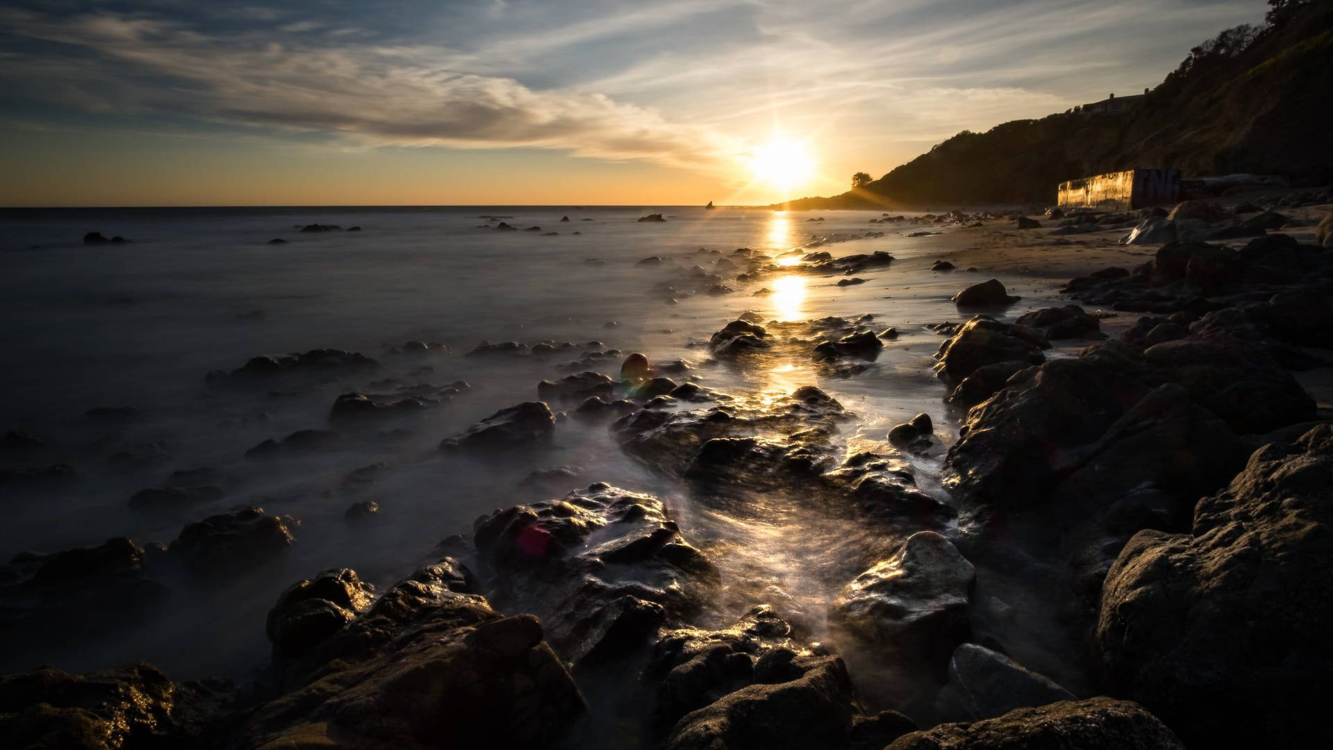 Enjoy The World-renowned Beauty Of Malibu, California Background