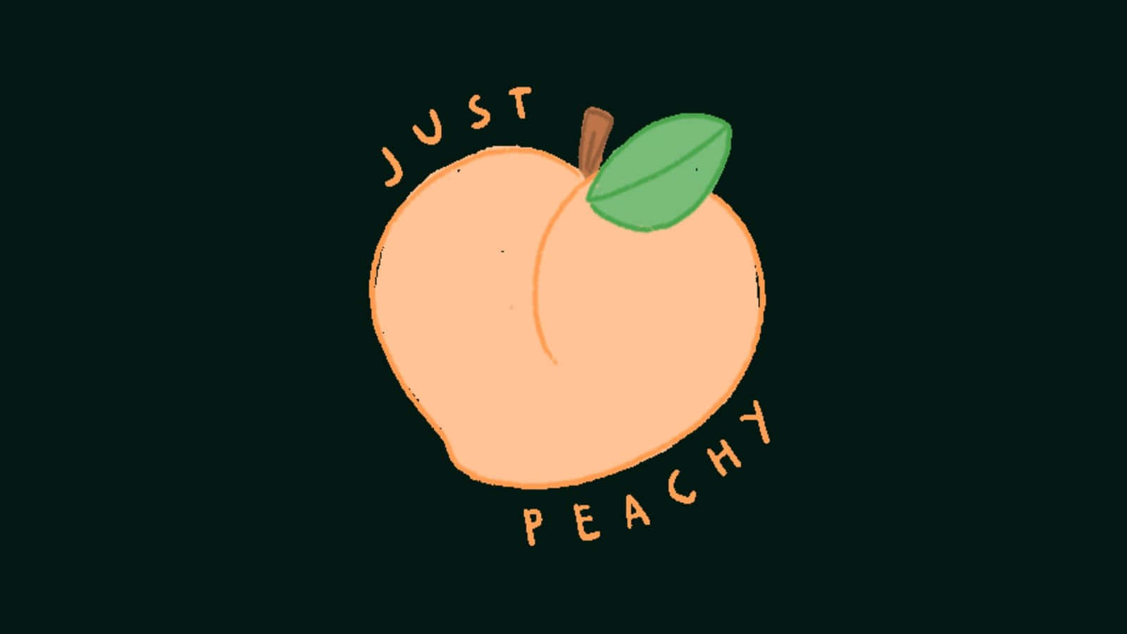 Enjoy This Beautiful Day With A Cute Peach! Background