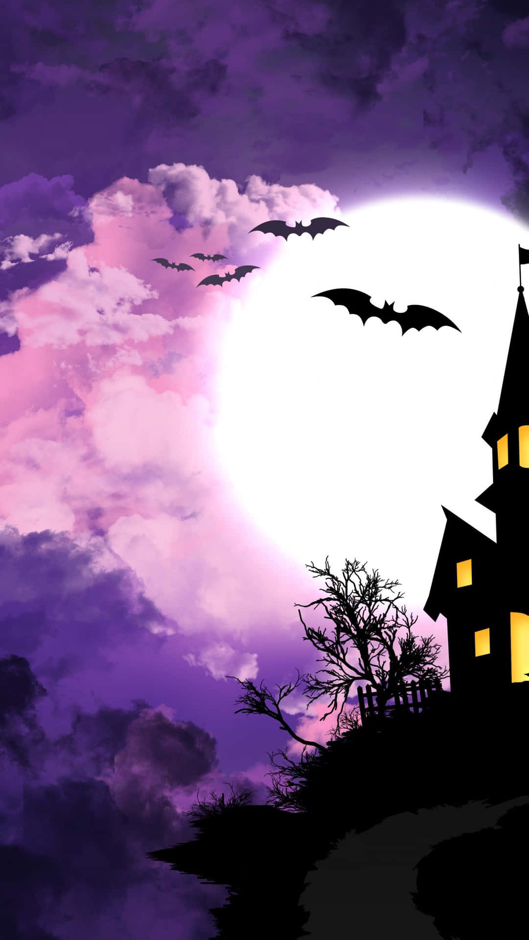 Enjoy This Spooky Pink Halloween! Background