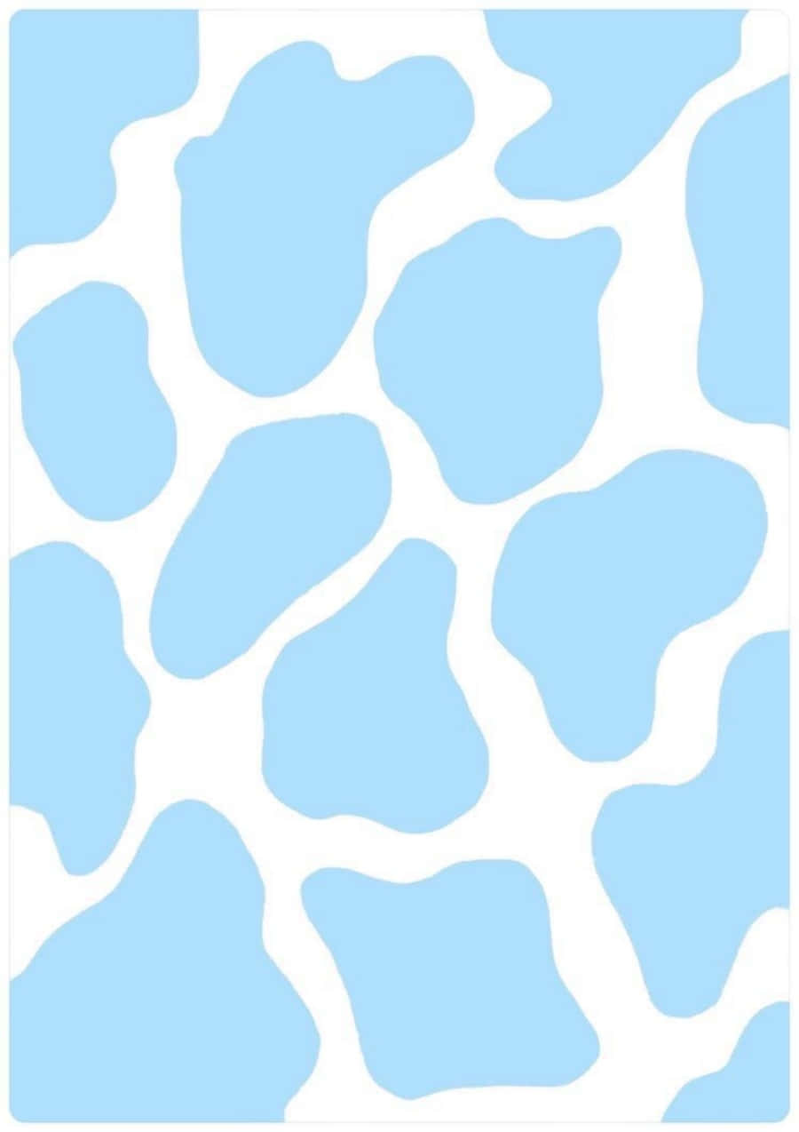 Enjoy This Unique Blue Cow Print Background