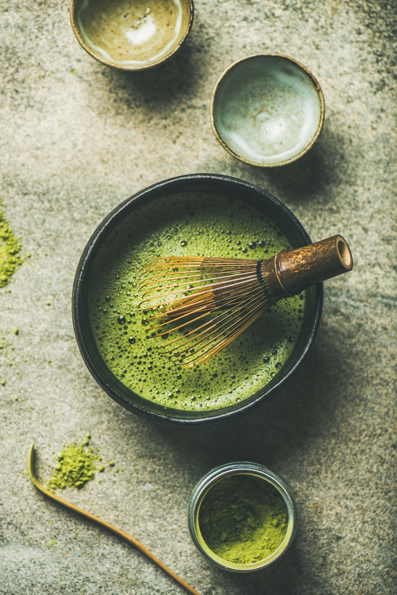 Enjoy This Unique Matcha Green Tea Flavor Background