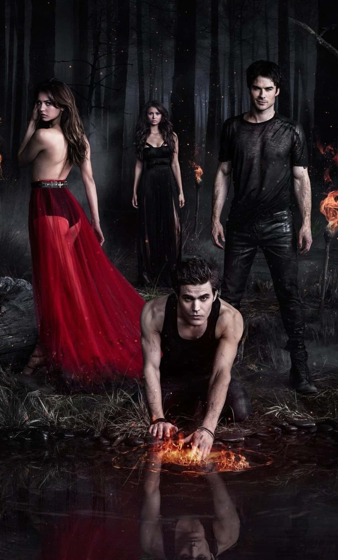 Enjoy Watching The Vampire Diaries On Your Iphone Background