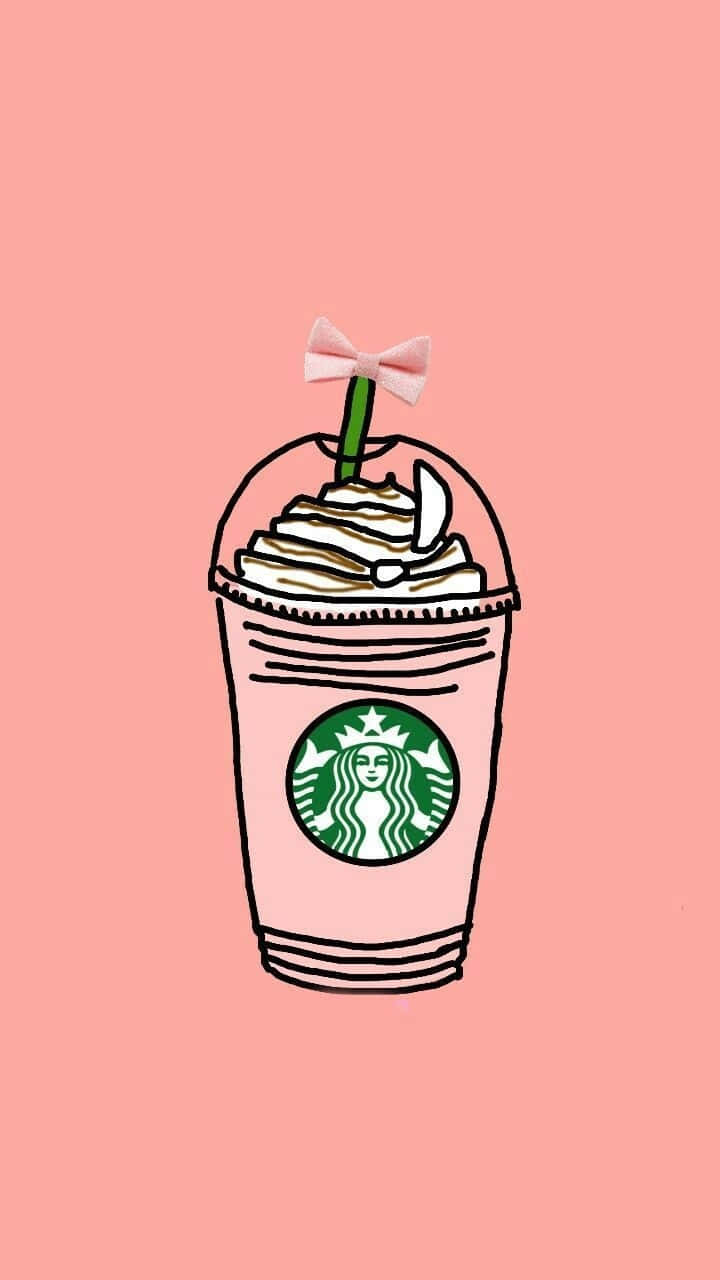 Enjoy Your Daily Cup Of Coffee From Aesthetic Starbucks. Background
