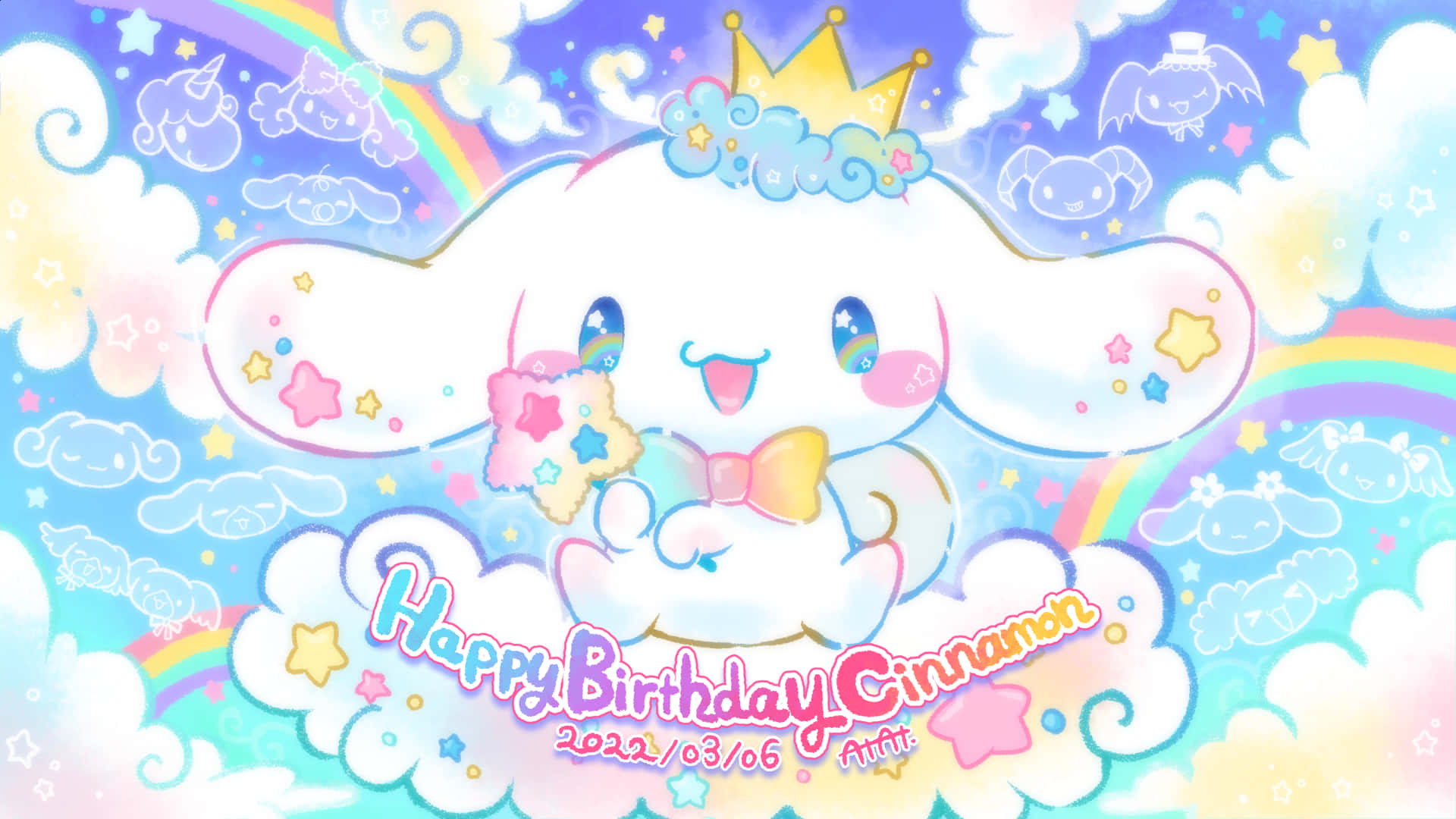 Enjoy Your Day With Cinnamoroll Desktop! Background