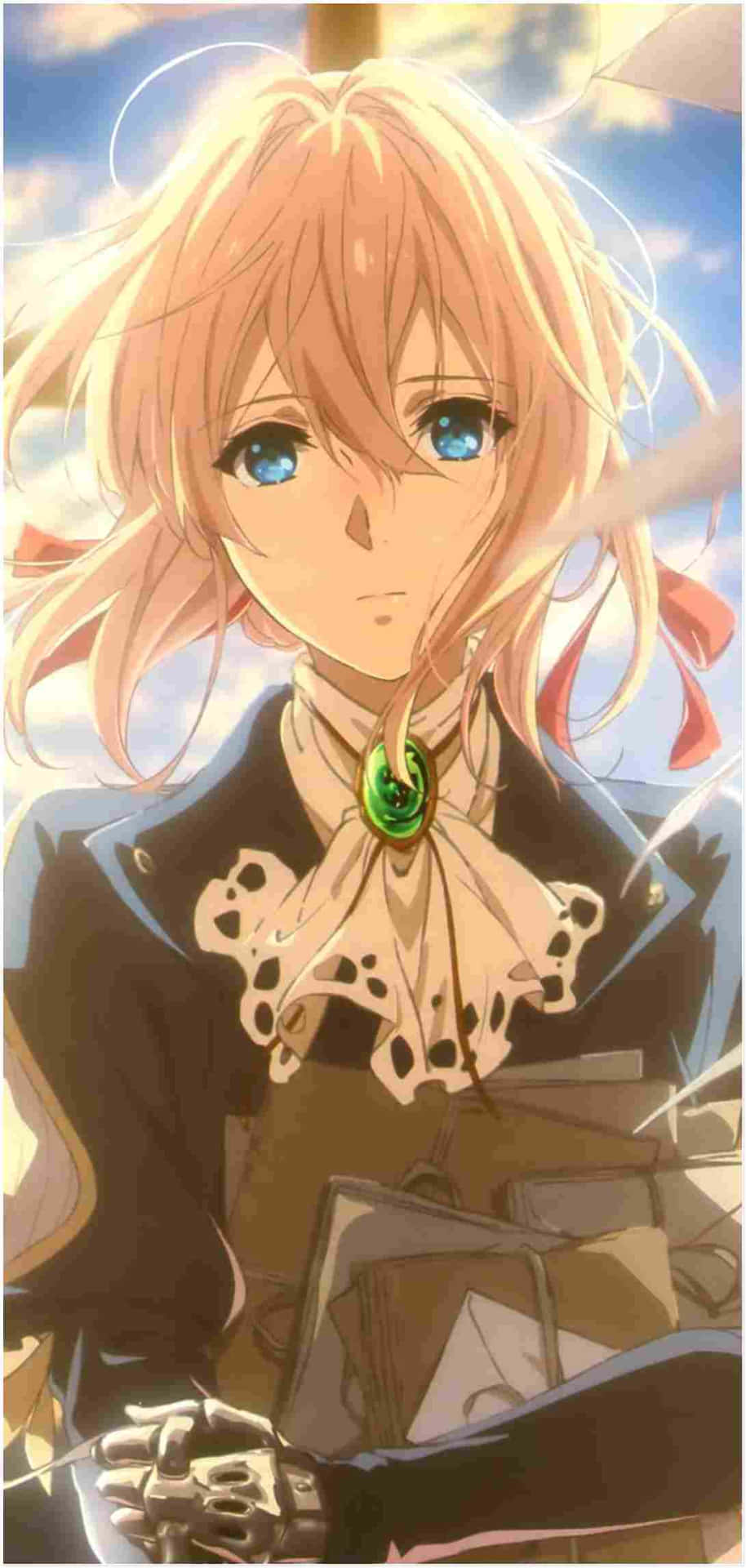 Enjoy Your Favorite Anime Character, Violet Evergarden, On Your Iphone. Background