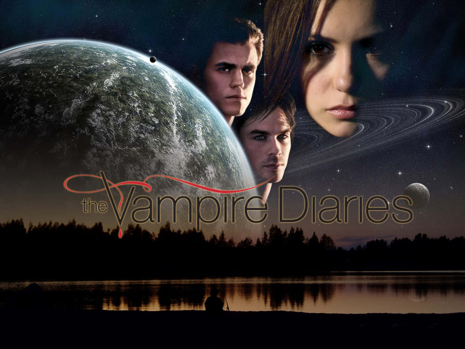 Enjoy Your Favourite Show On The Go With The Vampire Diaries Iphone Background