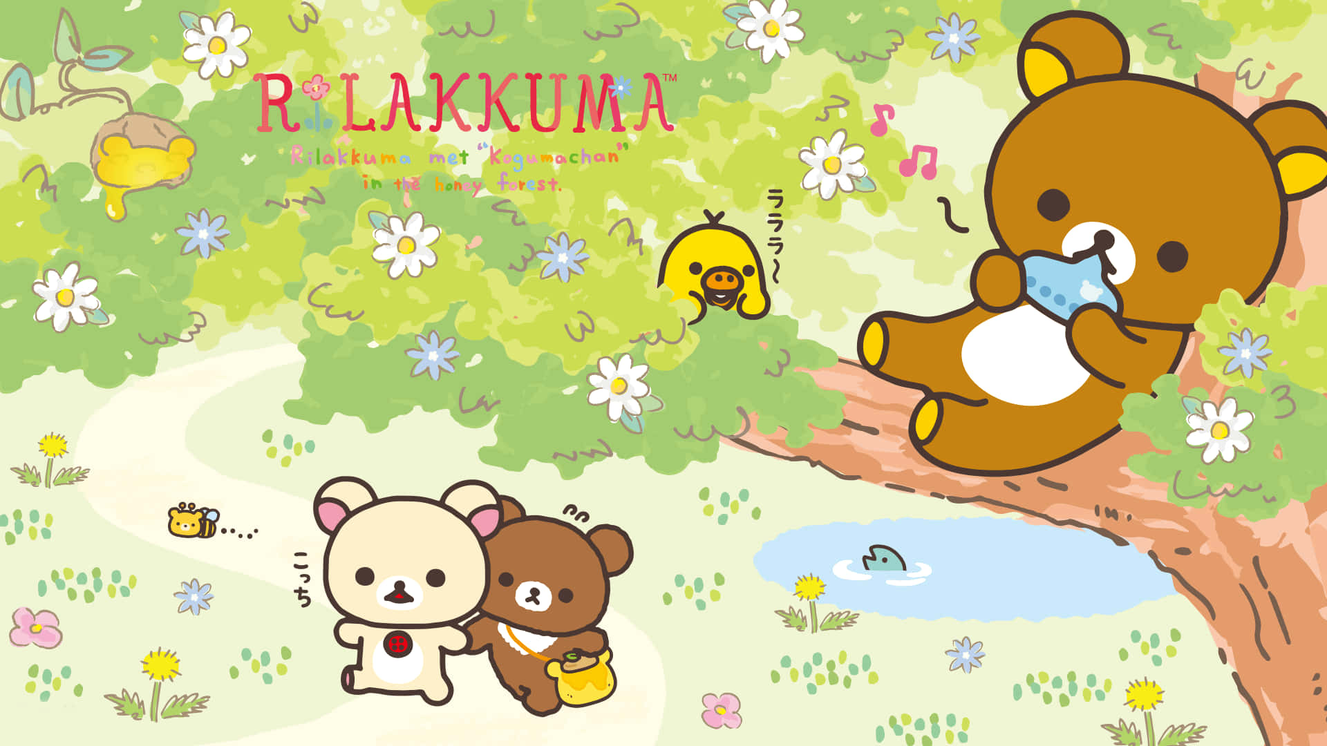 Enjoy Your Work With Rilakkuma On Your Laptop