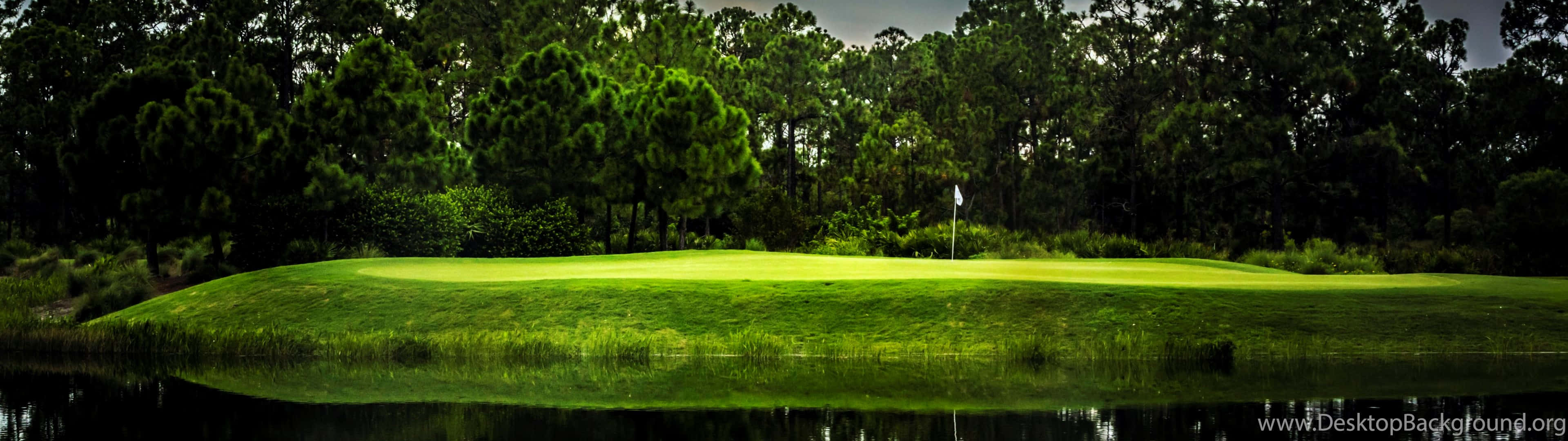 Enjoying A Day Of Golf Background