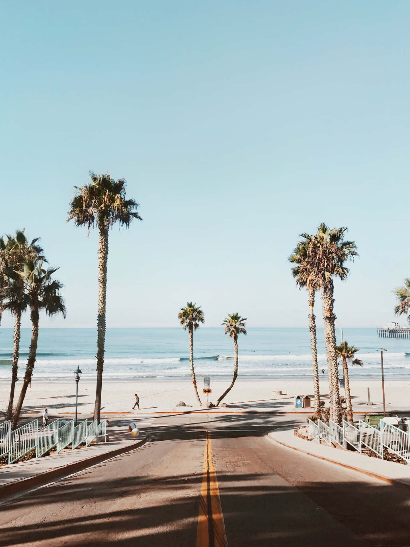 Enjoying A Picturesque Day On The California Coast During Summer Background