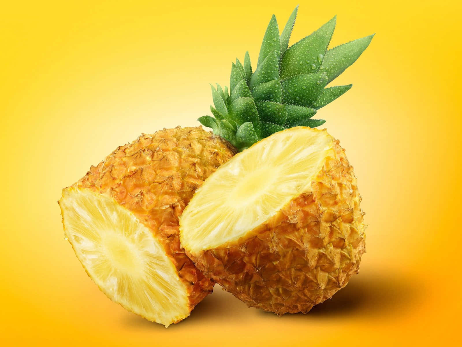 Enjoying A Pineapple Desktop Background