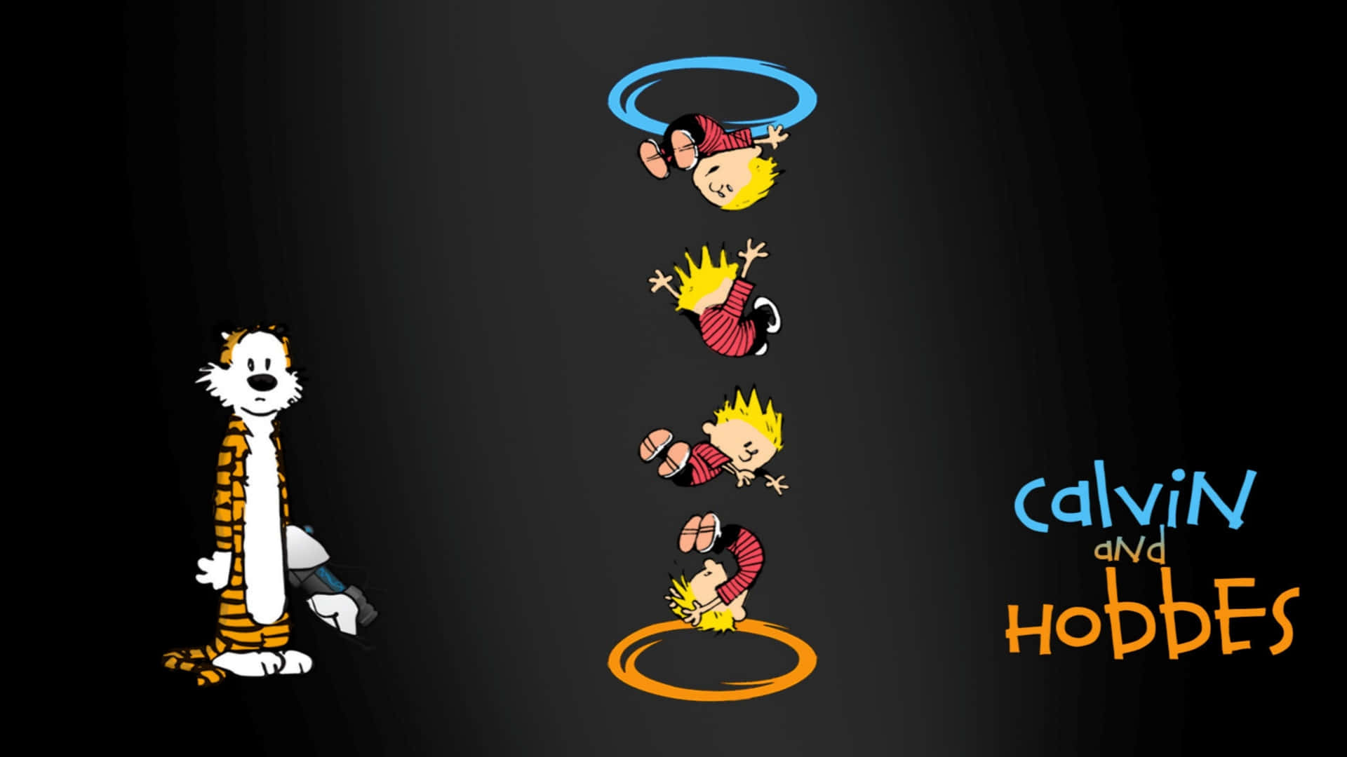 Enjoying A Relaxing Day With Calvin And Hobbes