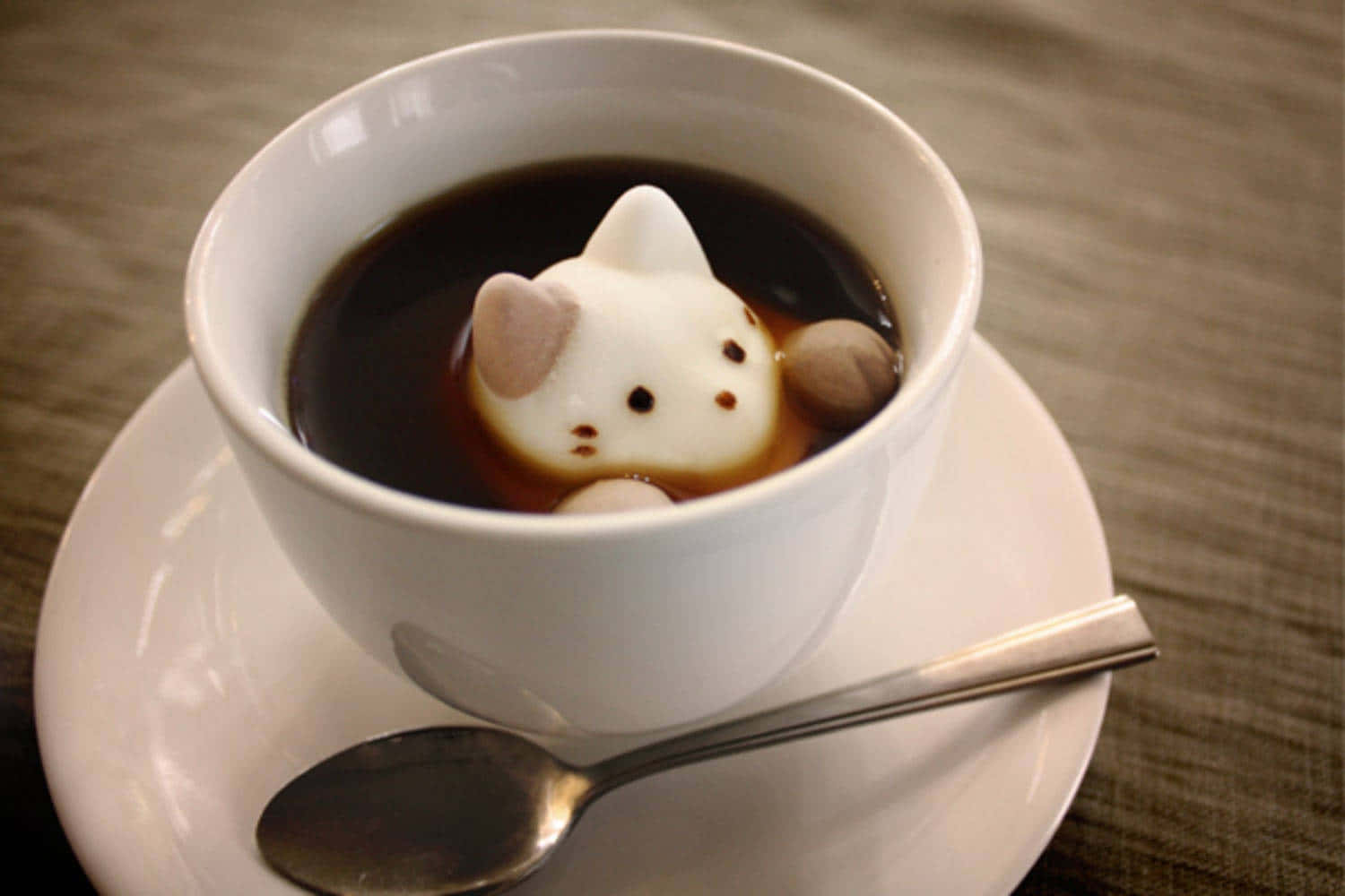 Enjoying A Warm Cup Of Coffee With A Smile Background