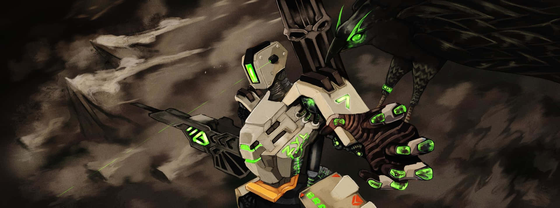 Enjoying Some Friendly Overwatch Dual Background