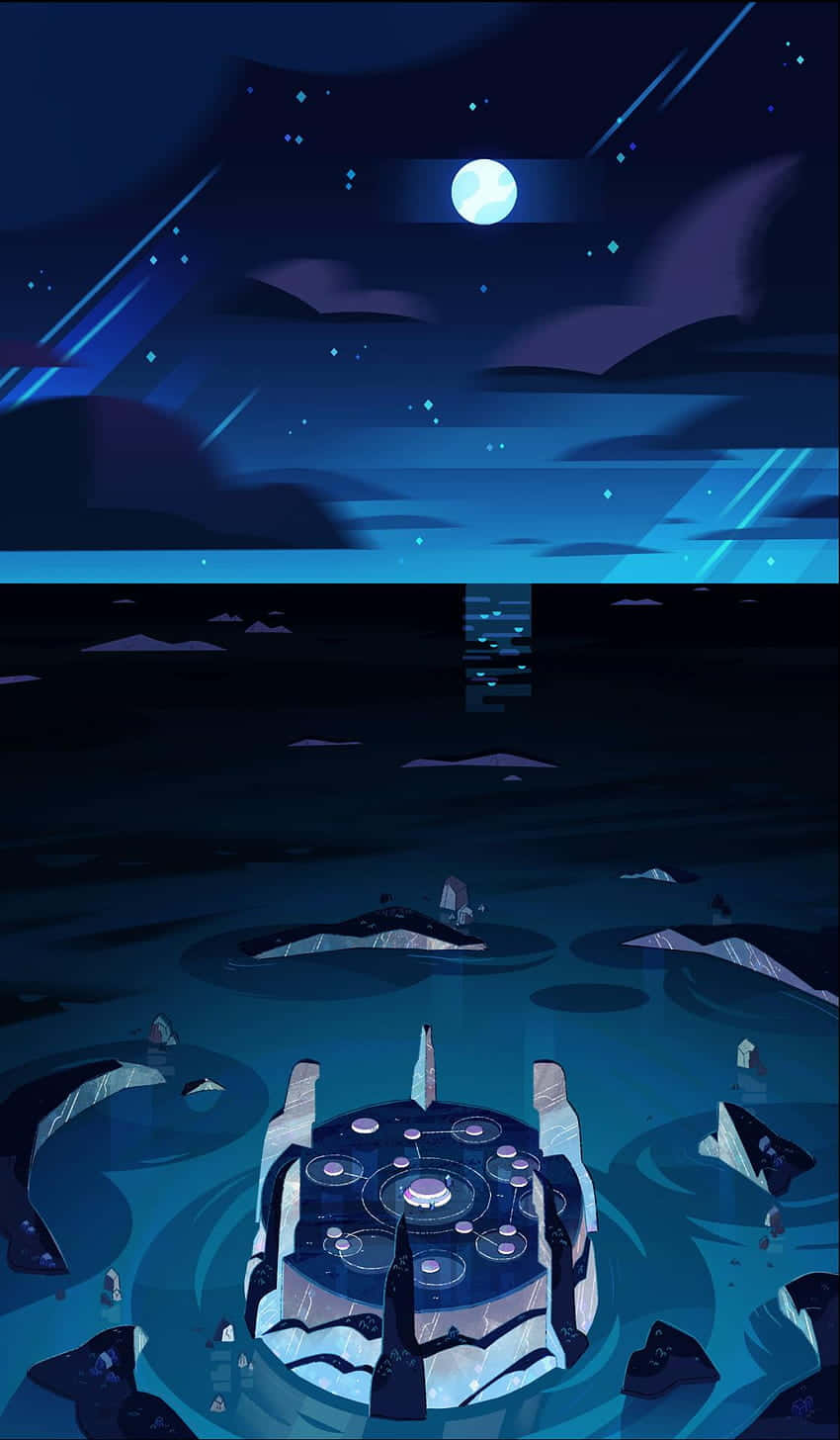 Enjoying The Beach With The Steven Universe Phone Background