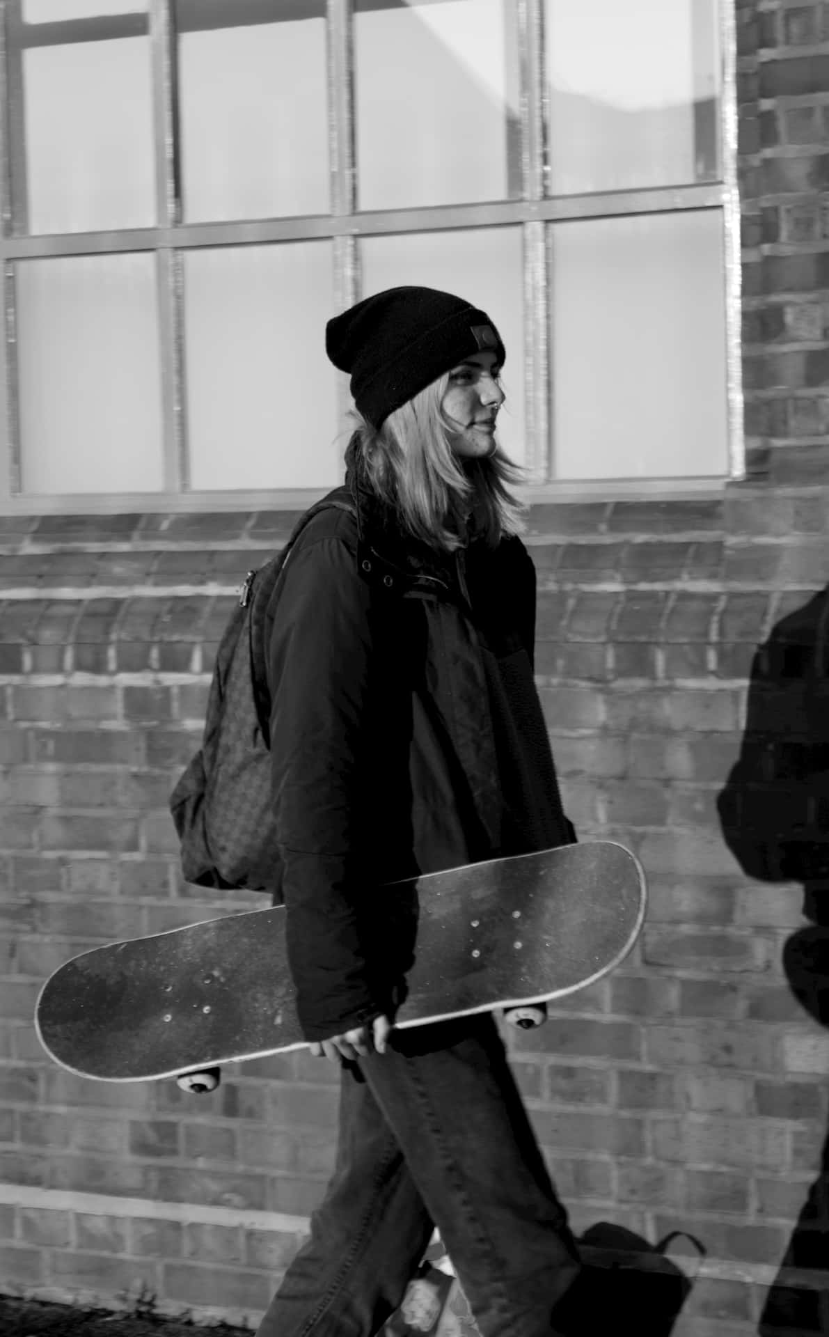 Enjoying The Freedom Of The Skate Park. Background