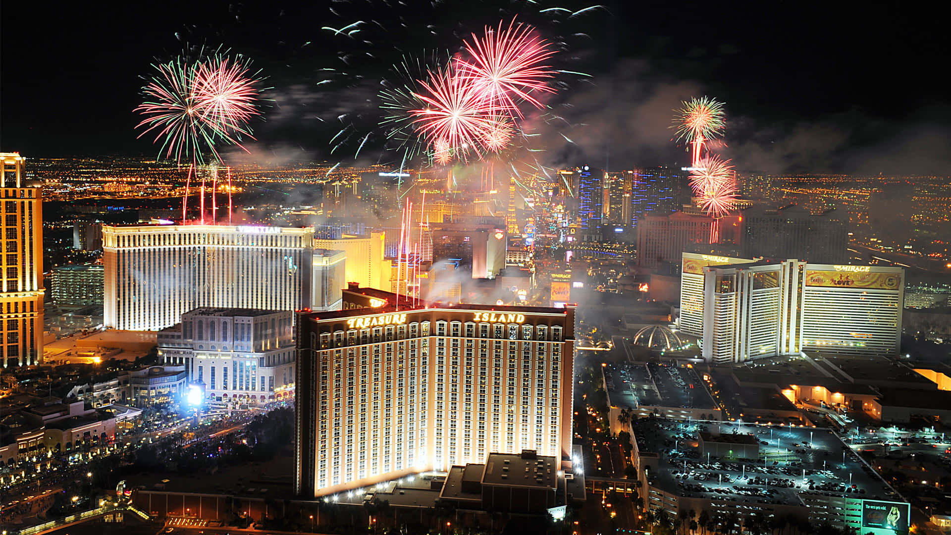 Enjoying The Las Vegas Strip At Night