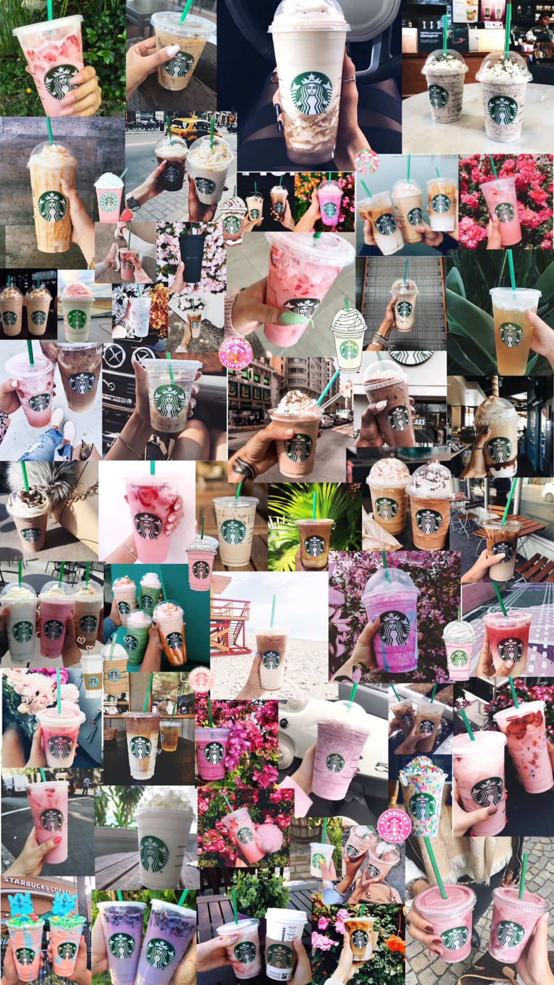 Enjoying The Perfect Afternoon Coffee - Aesthetic Starbucks Background