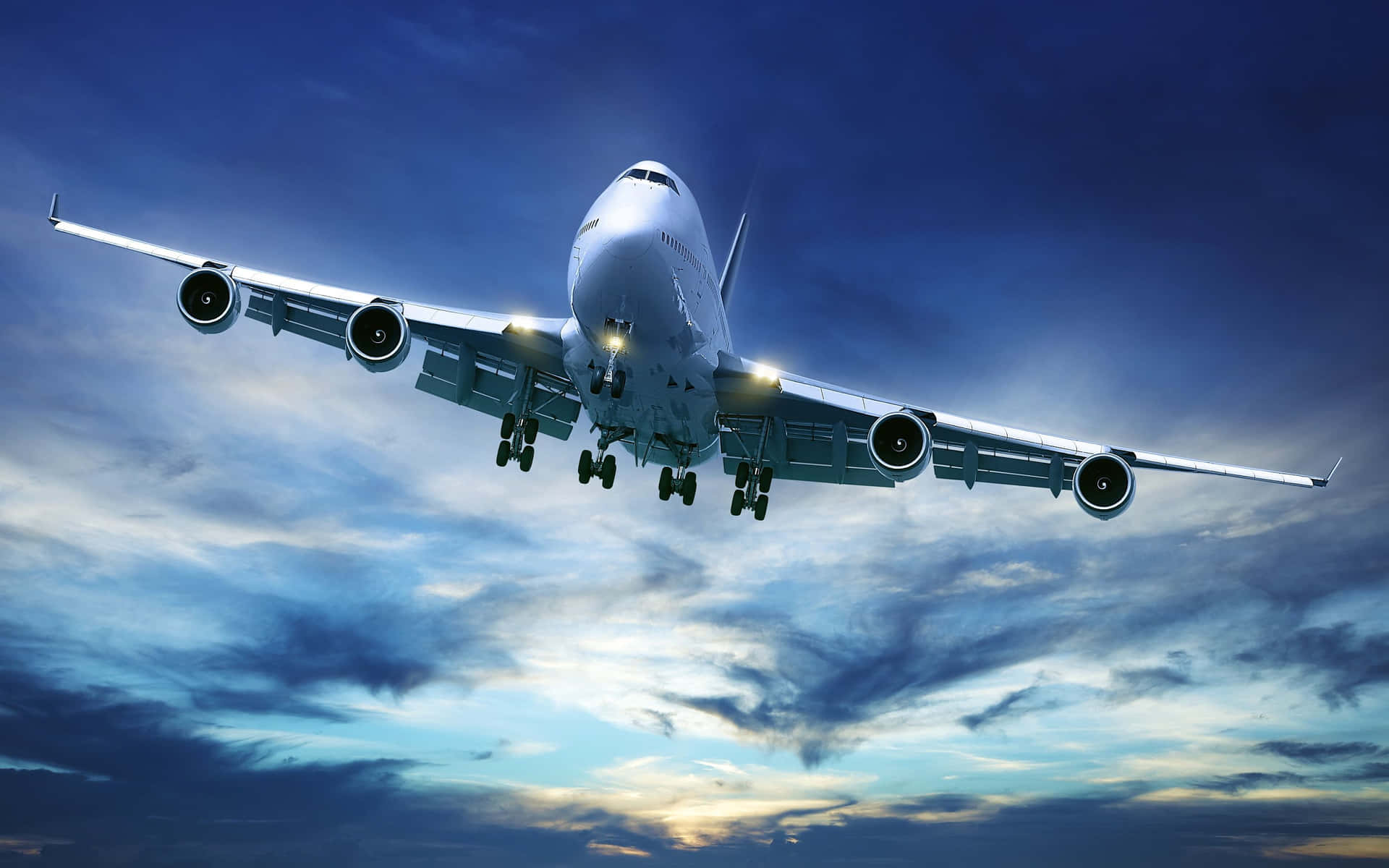 Enjoying The Scenic View From A Passenger Aircraft. Background