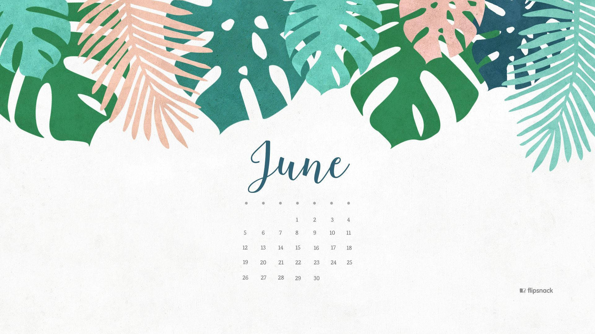 Enjoying The Summer Days With June's Tropical Escape Background