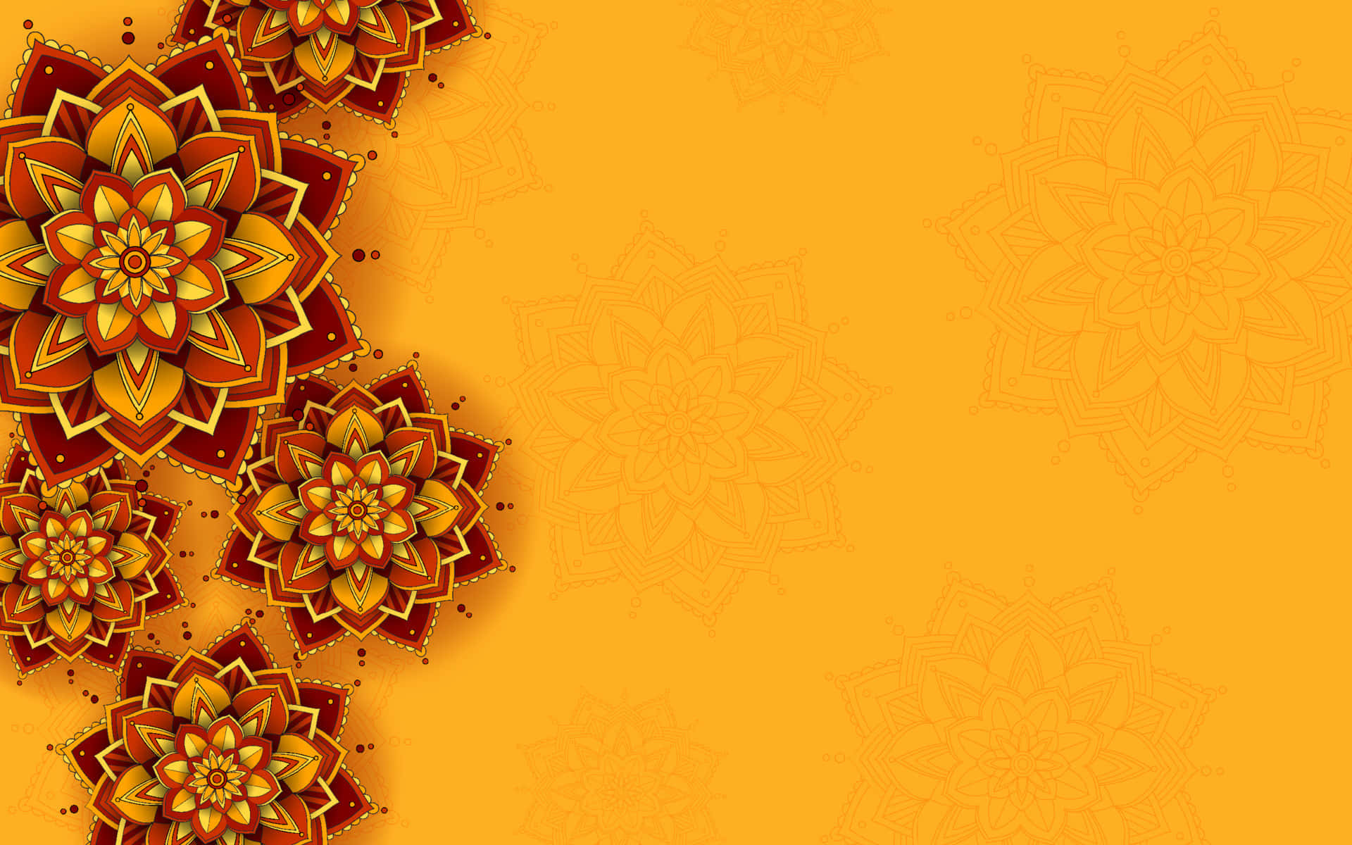 Enjoying The Sunshine In A Field Of Beautiful Yellow Flowers. Background