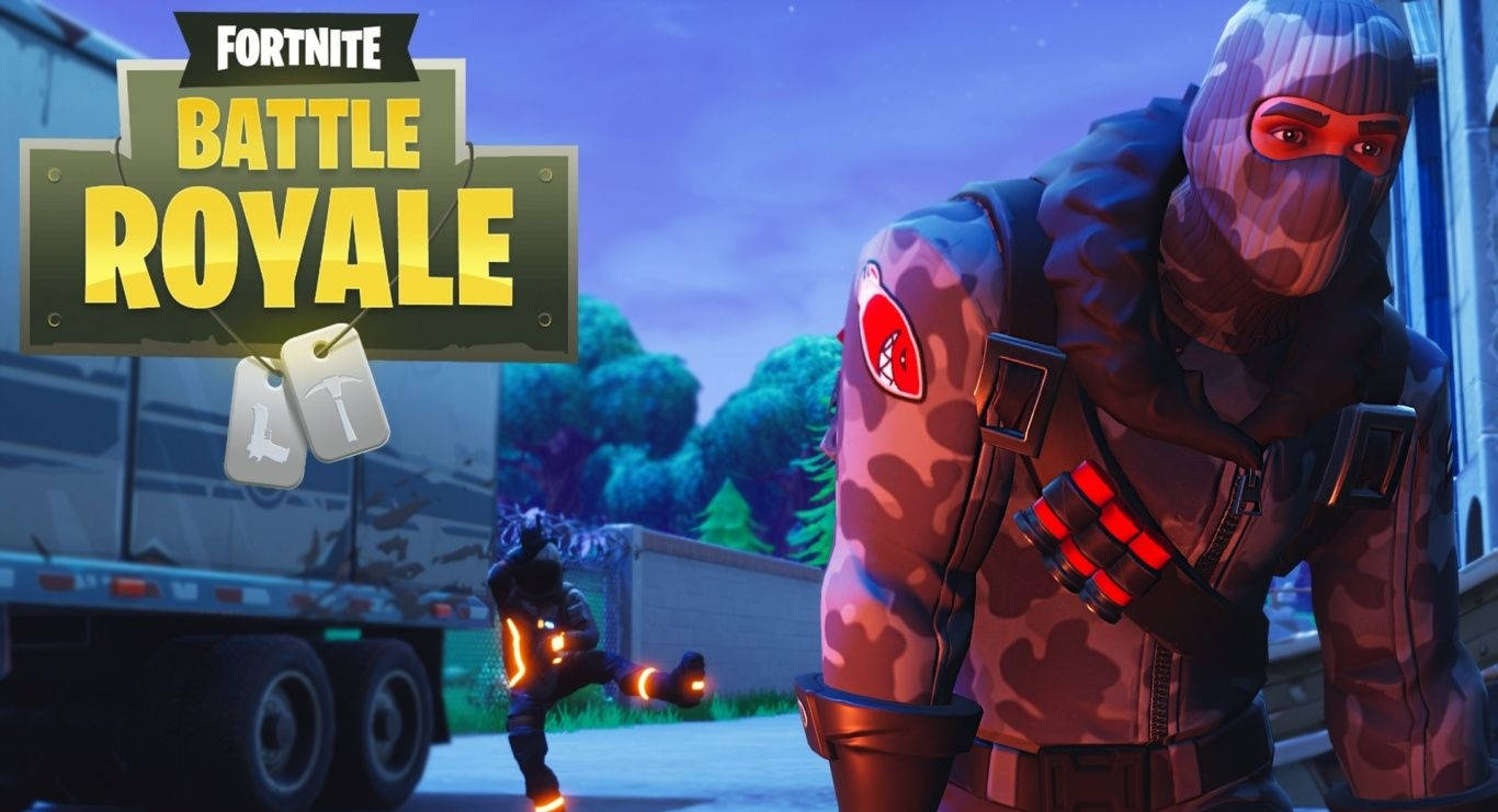 Enjoying The Thrill Of The Fortnite Battle Royale Background