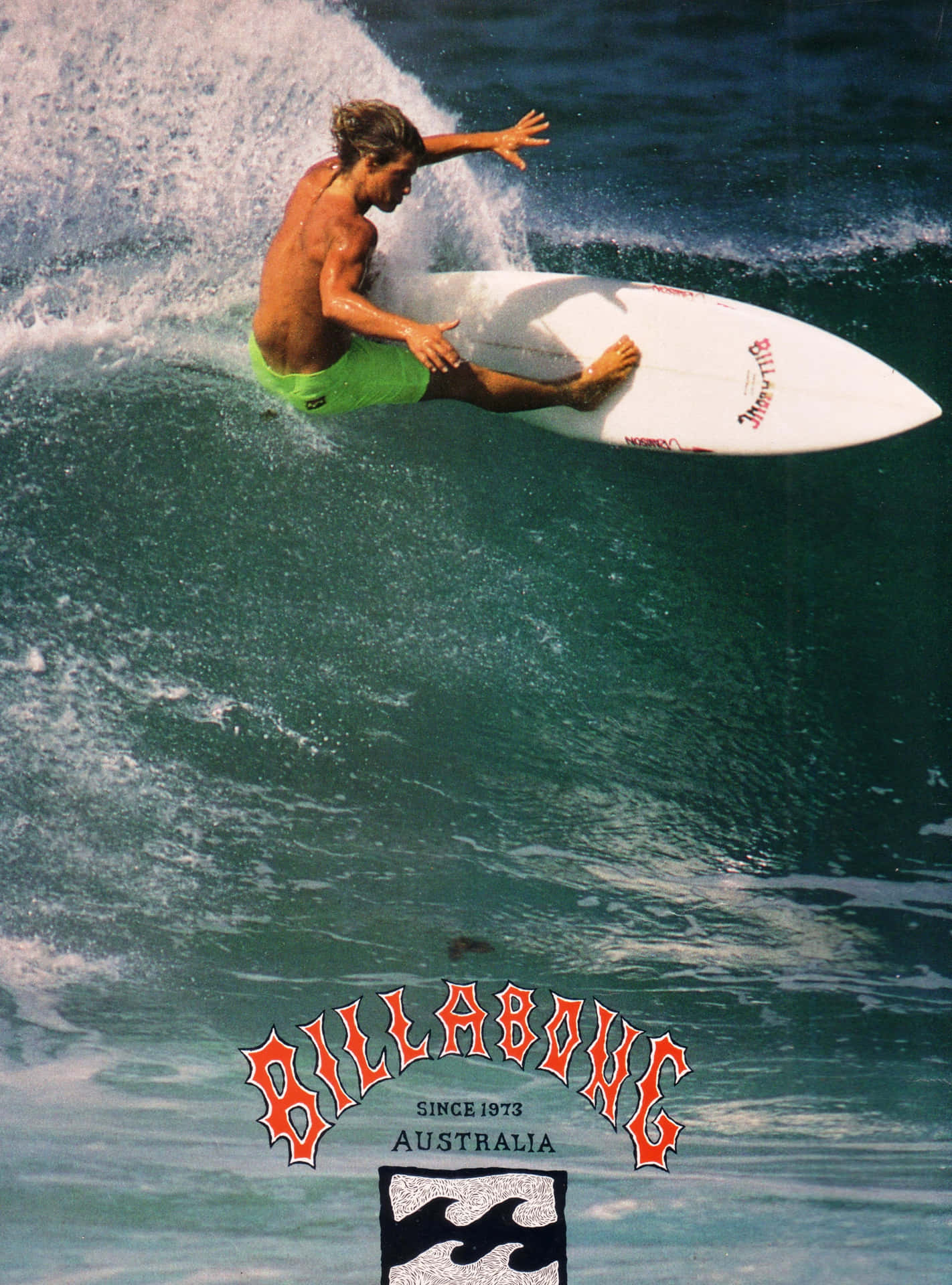 Enjoying The View While Surfing Background