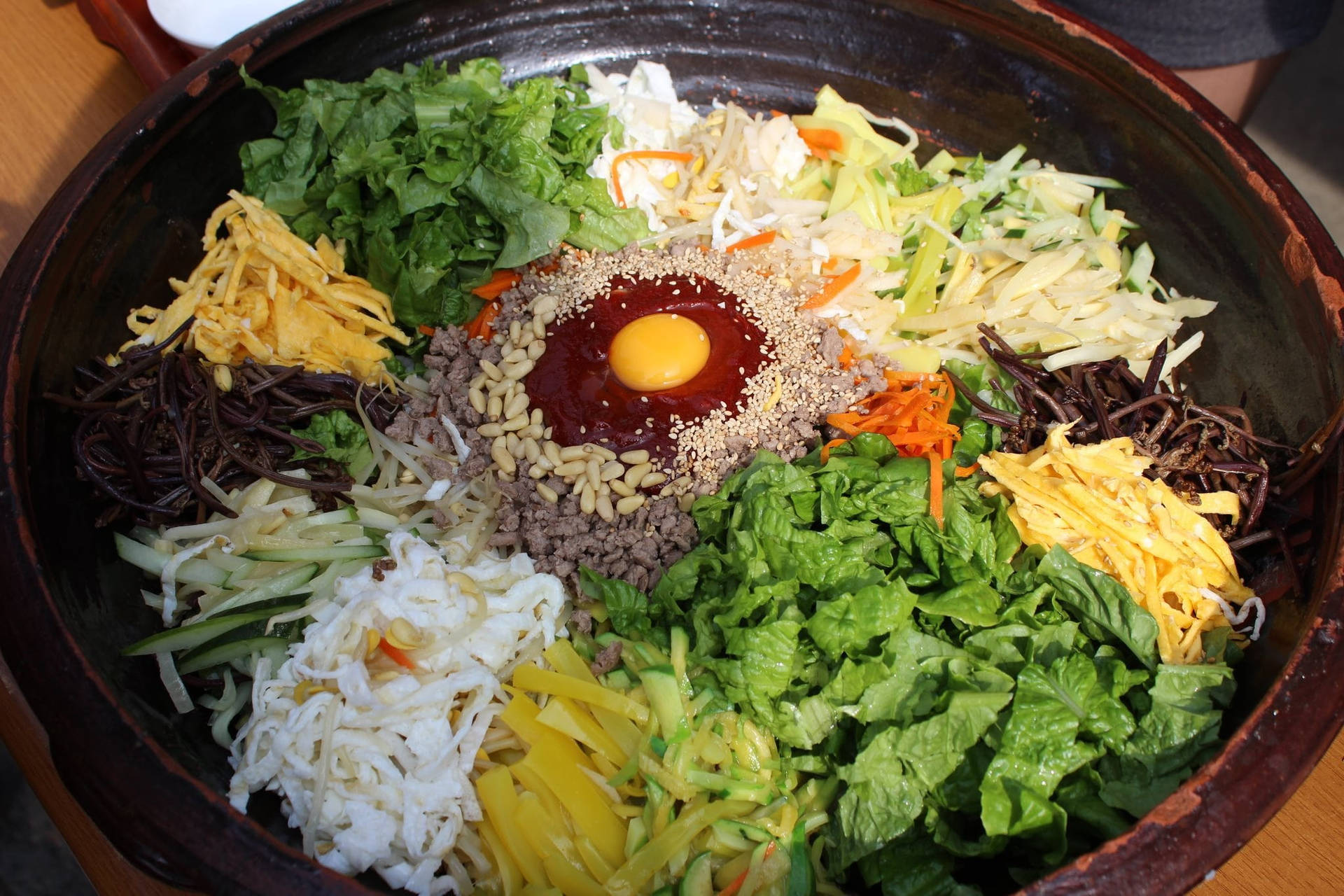 Enormous Plate Of Bibimbap