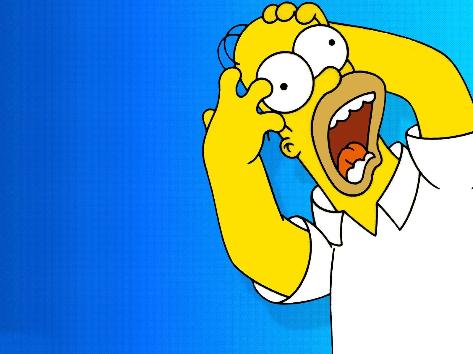 Enraged Homer Simpson Funny Background